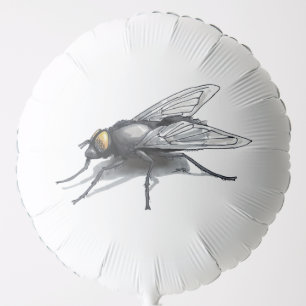 Fly Buddy white helium balloon