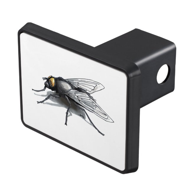 Fly Buddy white hitch cover receiver (Top Right)