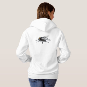 Fly Buddy women white hoodie back