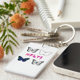 Fly! Butterfly Keychain