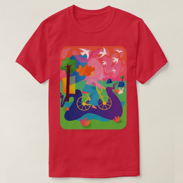 fly by bike T-Shirt (Design Front)