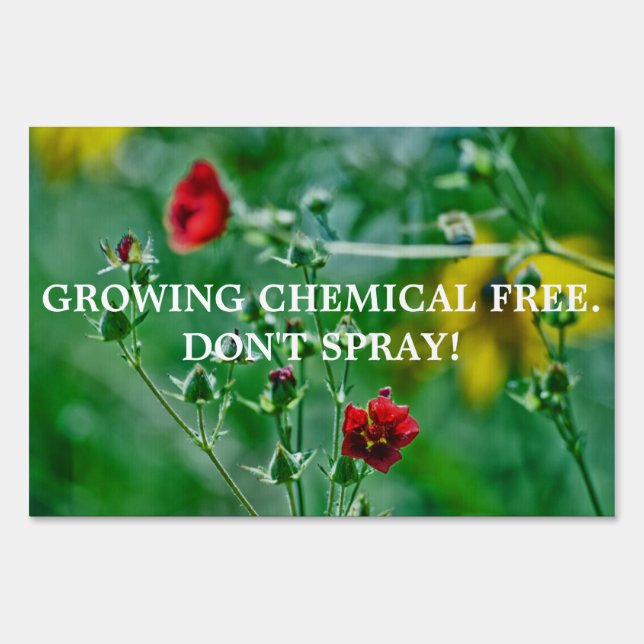 Fly-By in the Garden Sign (Back)