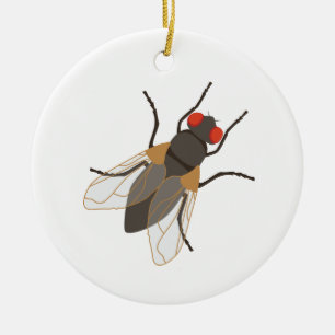 Fly Ceramic Ornament