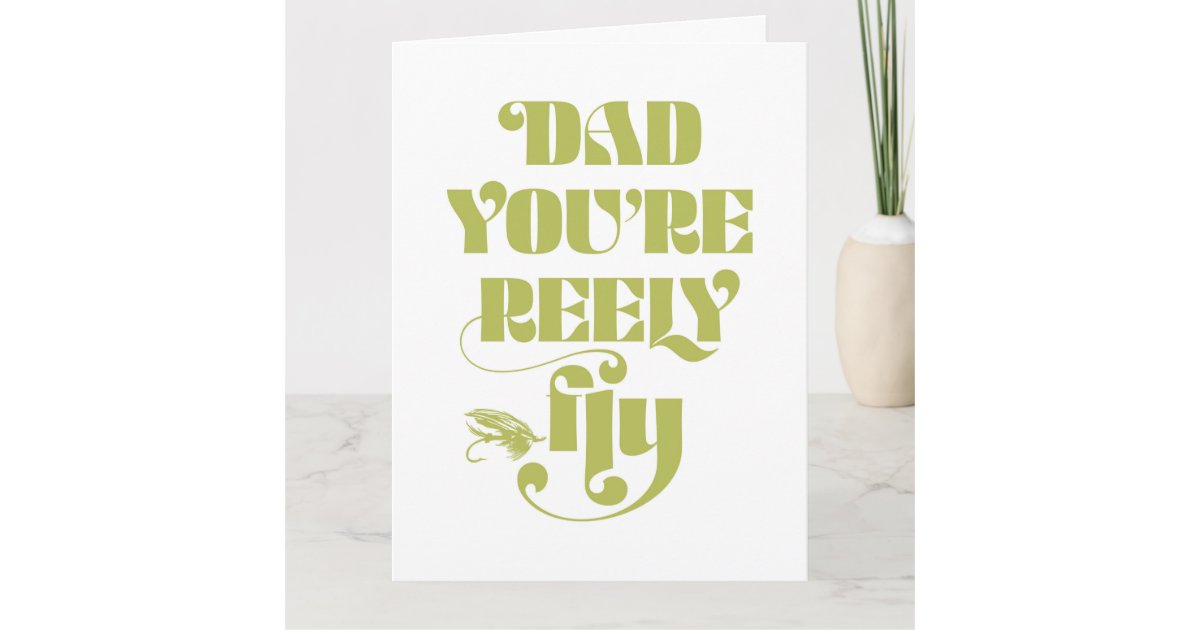 Fly Dad Fly Dad Folded Father's Day Greeting Card | Zazzle