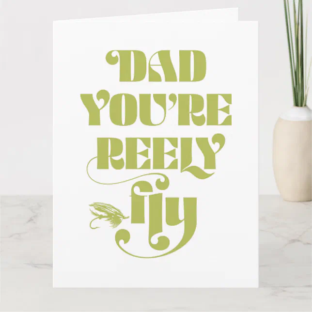 Fly Dad Fly Dad Folded Father's Day Greeting Card | Zazzle