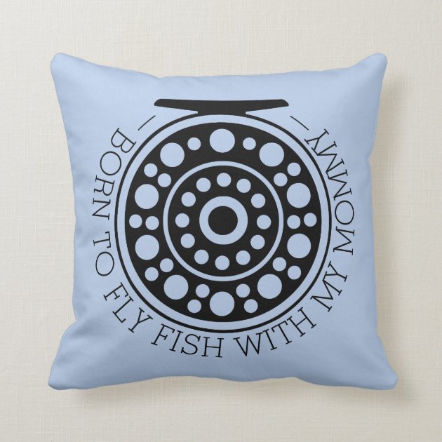 fly fishing throw pillows