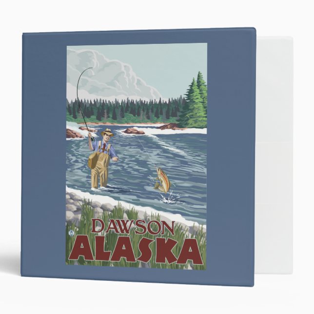 Fly Fisherman - Dawson, Alaska Binder (Front/Inside)