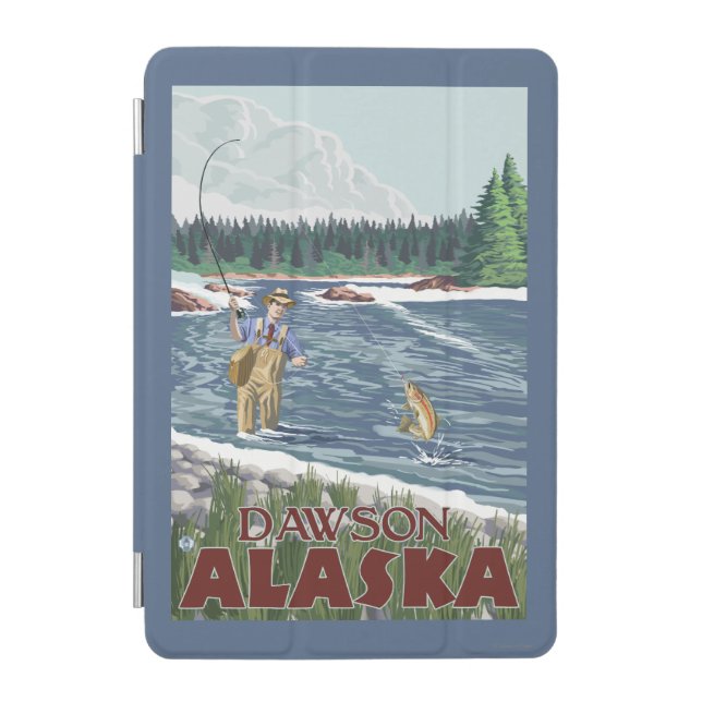 Fly Fisherman - Dawson, Alaska iPad Mini Cover (Front)