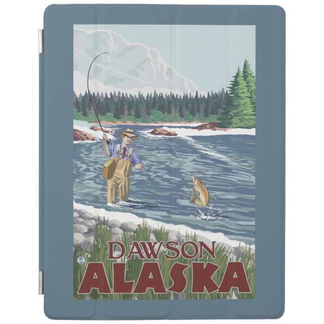 Fly Fisherman - Dawson, Alaska iPad Smart Cover (Front)