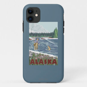 Fly Fisherman - Denali National Park, Alaska iPhone 11 Case