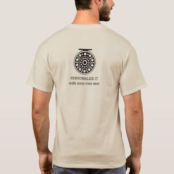 Fly Fisherman Fly Reel Artwork Design Trout Salmon T-shirt by TroutWhiskers at Zazzle