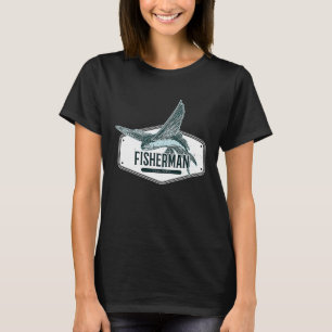 Fly Fisherman For Dad Grandpa Papa Fish Fishing T-Shirt