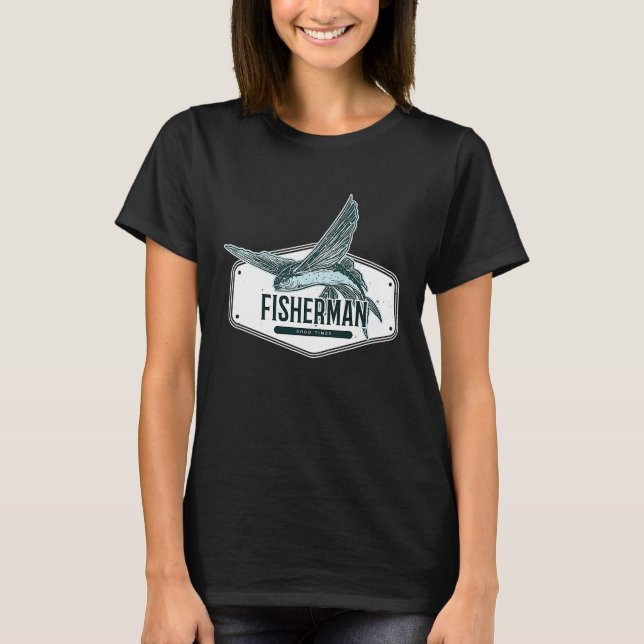 Fly Fisherman  For Dad Grandpa Papa Fish Fishing T-Shirt (Front)