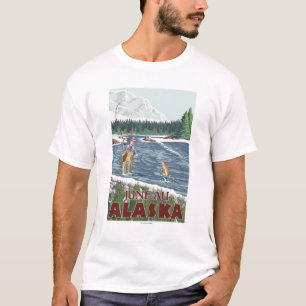 Fly Fisherman - Juneau, Alaska T-Shirt