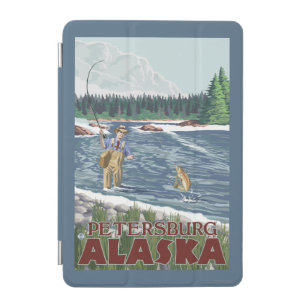 Fly Fisherman - Petersburg, Alaska iPad Mini Cover