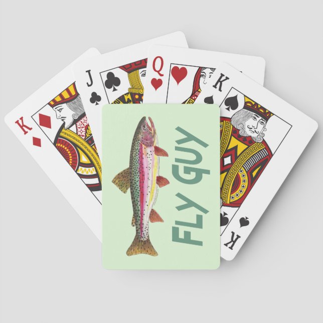 Fly Fisherman Poker Cards (Back)