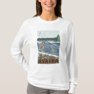 Fly Fisherman - Seward, Alaska T-Shirt