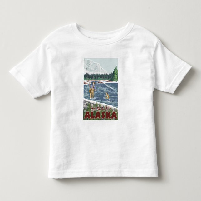 Fly Fisherman - Seward, Alaska Toddler T-shirt (Front)