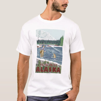 Fly Fisherman - Skagway, Alaska T-Shirt