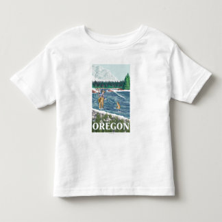 Fly Fisherman- Vintage Travel Poster Toddler T-shirt