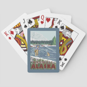 Fly Fisherman - Wrangell, Alaska Poker Cards