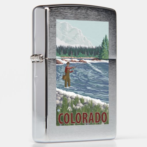 Fly FishermanColorado Zippo Lighter Zazzle