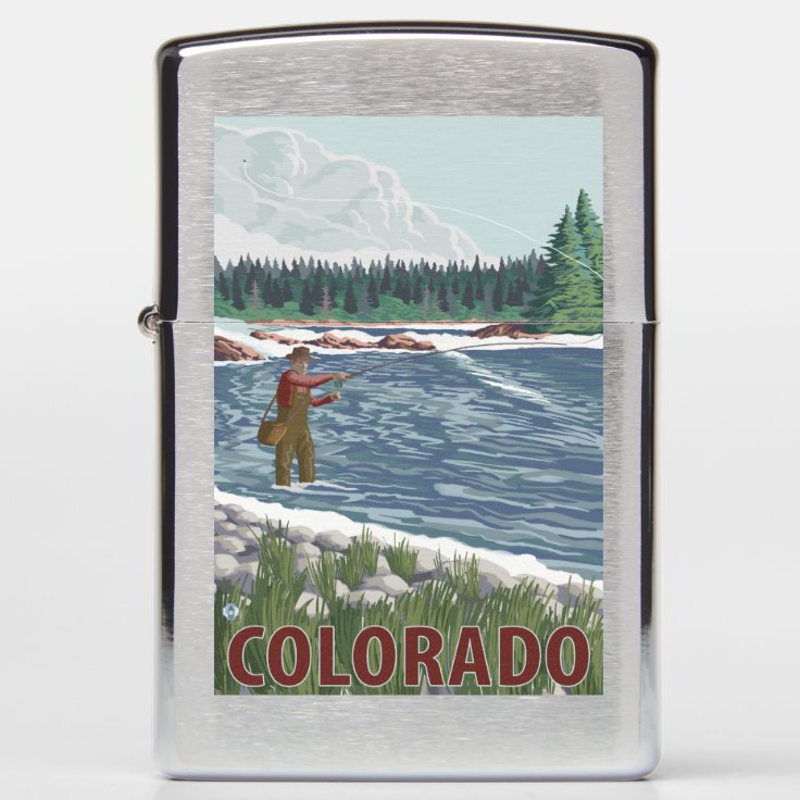 Fly FishermanColorado Zippo Lighter Zazzle