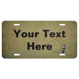 Fly fisherman's Custom License Plate