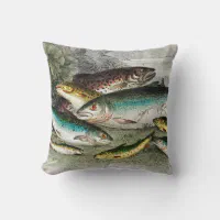 Fly Fishing Lure Throw Pillow