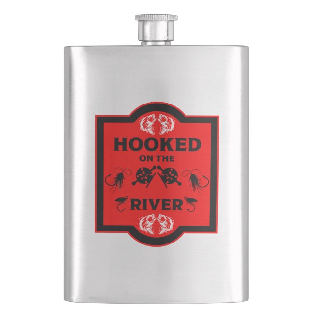 Fly Fishing Alaska Flask (Front)