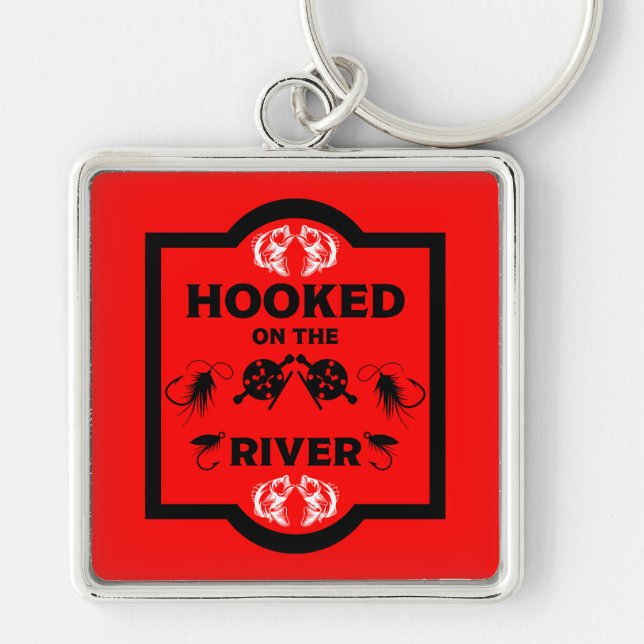 Fly Fishing Alaska Keychain (Front)