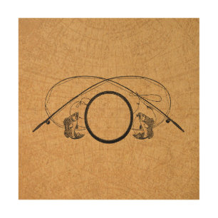 Fly Fishing Antique FIshing Rods Art Illustration