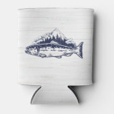 Rainbow Trout Stainless Steel Can Cooler, Gifts for Fishermen, Can and  Bottle Holder design 2 
