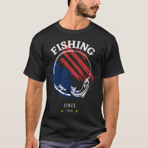 Fly Fishing at Lake Shore: Design for the Avid Ang T-Shirt
