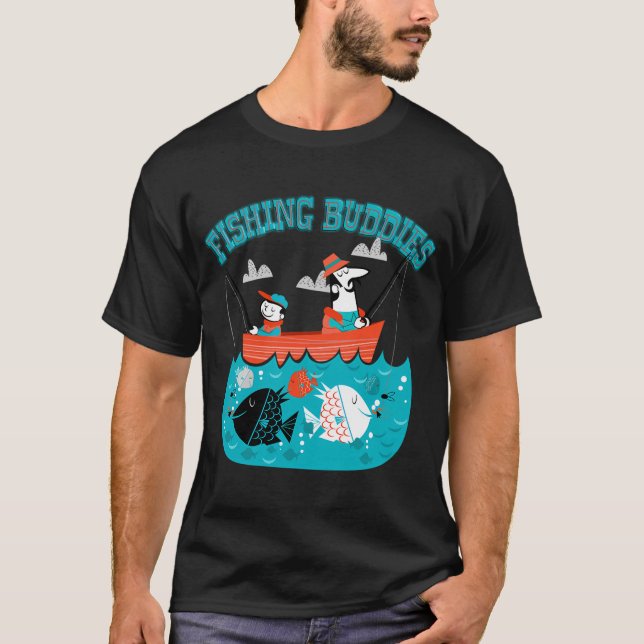Fly Fishing at Sunset T-Shirt (Front)