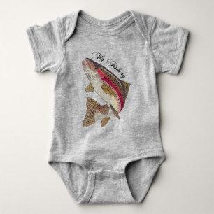 Fly Fishing Baby Bodysuit
