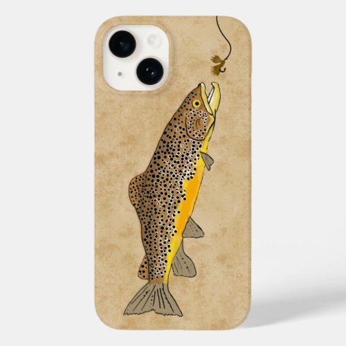 Fly Fishing Brown Trout Case_Mate iPhone 14 Case