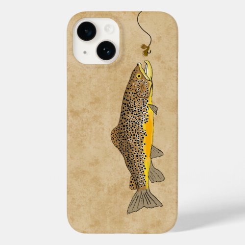 Fly Fishing Brown Trout Case_Mate iPhone 14 Case