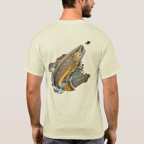 Fly Fishing Brown Trout T_Shirt