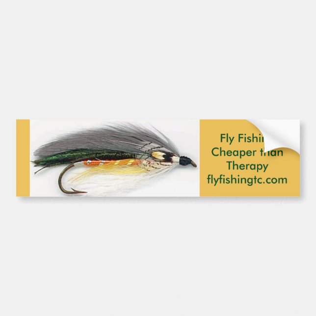 Fly Fishing Bumper Sticker (Front)