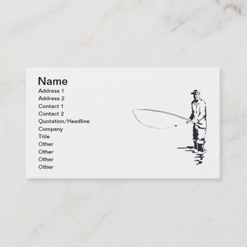 Fly Fishing Business Card