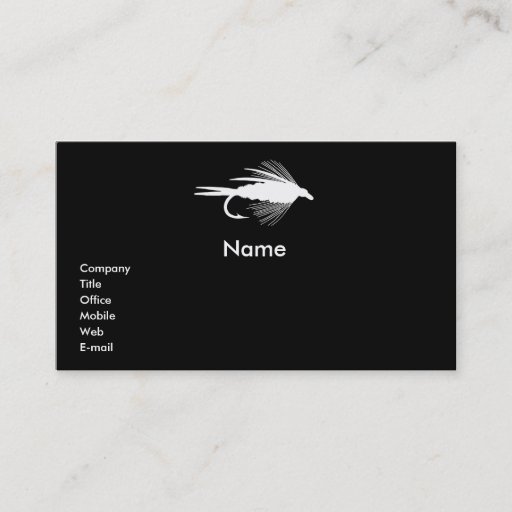 Customizable FLY FISHING - BUSINESS CARD