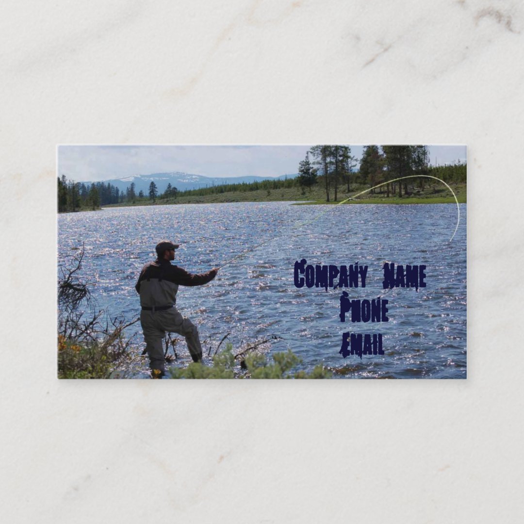 Fly Fishing Business Card Zazzle