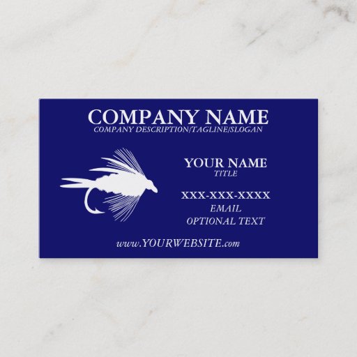 Customizable FLY FISHING - Business Card Template