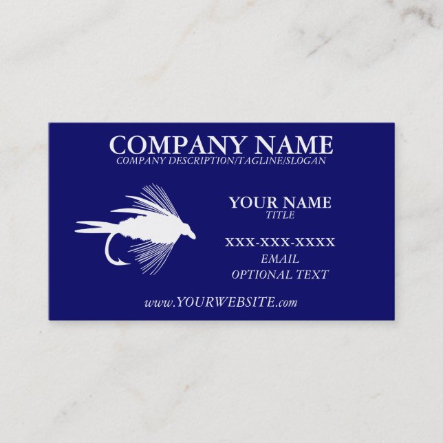 FLY FISHING - Business Card Template (Front)