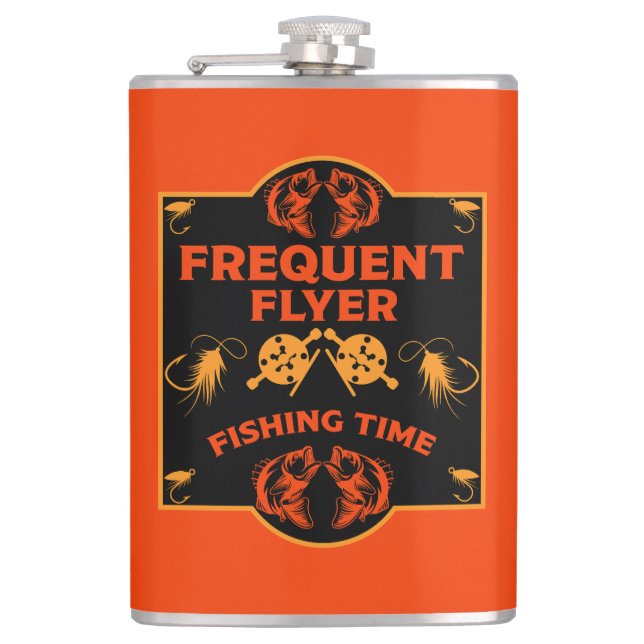 Fly Fishing Canada Flask (Front)