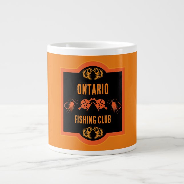 Fly Fishing Canada Giant Coffee Mug (Front)