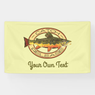 Rainbow Trout Fishing Trout Fly Fishing Flag Banner Club Party Home Decor  National Banners Decoration Party