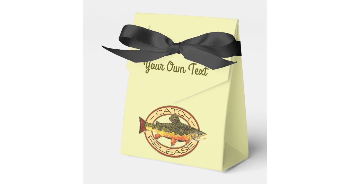 Fly Fishing Catch Release Party Favor Box
