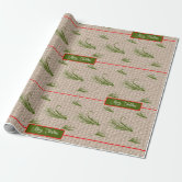 aqua fishing lures wrapping paper